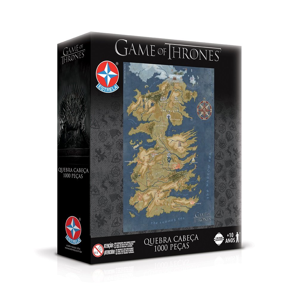GAME OF THRONES パズル 2点セット Jogo Quebra Cabeçagame of Thrones 1000 Peças Brinquedos Estrela